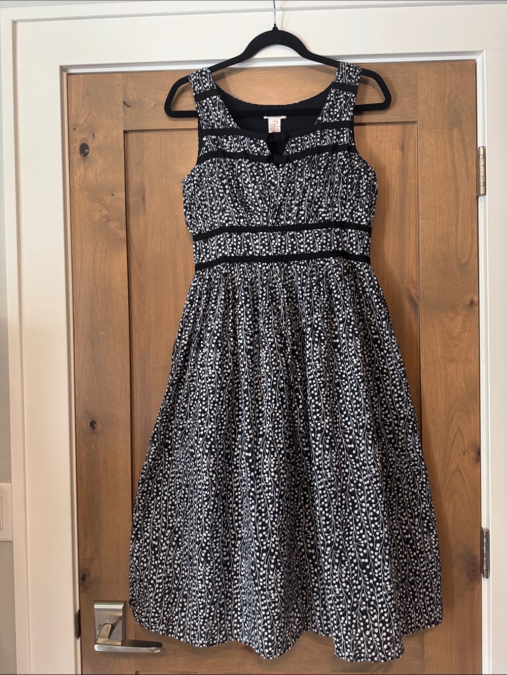 Sundance baby doll floral print sleeveless Midi dress Womens 4 crisp cotton